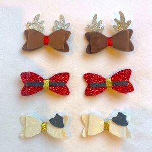 Claire’s Christmas inspired hair clips